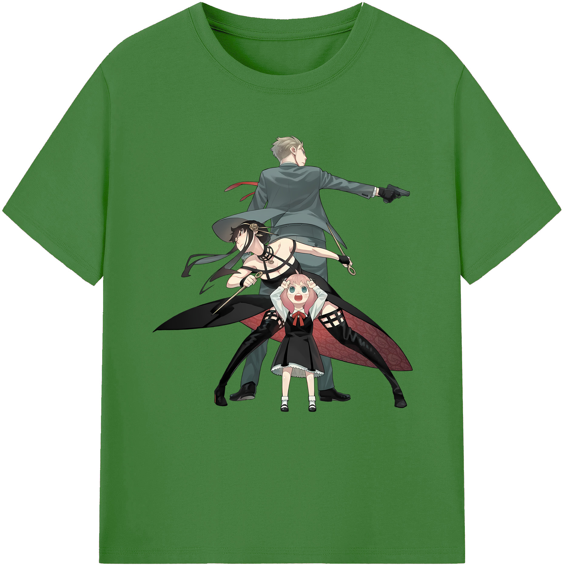 （画像用） SPY×FAMILY间谍家家酒 レディースカジュアルプリントTシャツ（綿100％）